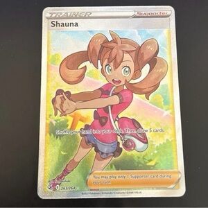 Shauna trainer 263/264 SWSH08 Fusion Strike set full art HoloFoil art ultra rare